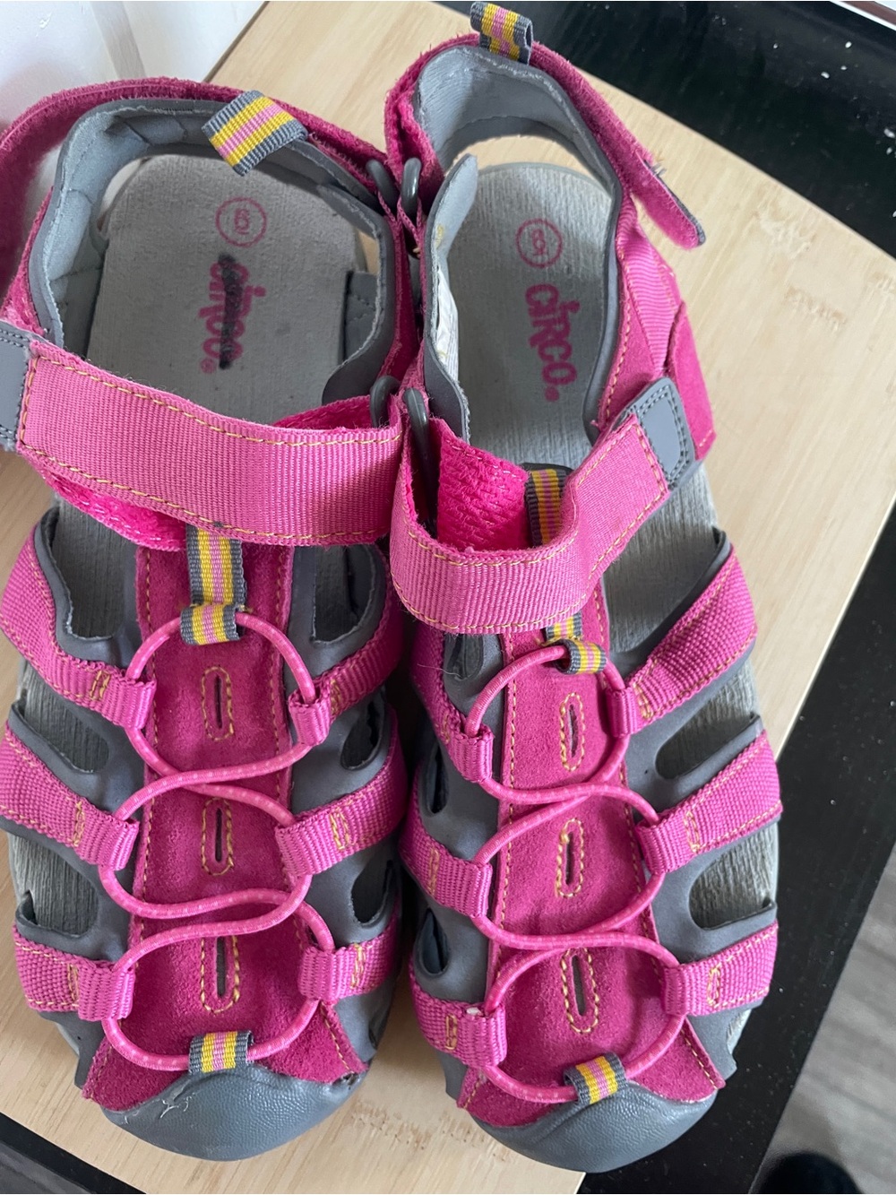 Circo Hot Pink and Gray women’s Outdoor Sport Sandals size 6